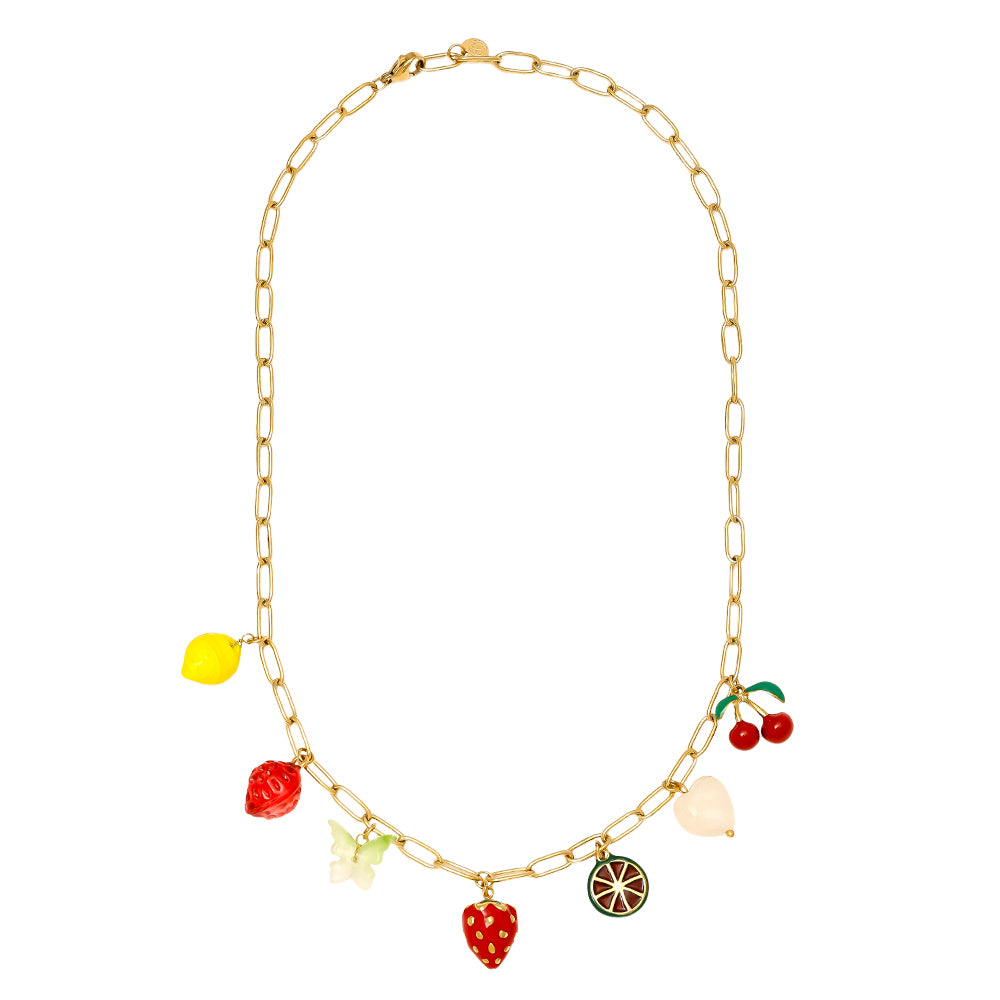 Collier Fruits Été