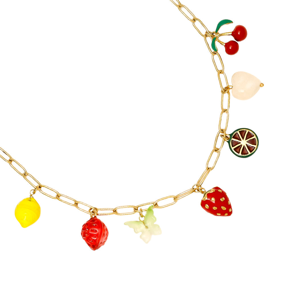 Collier Charms Fruits – détail charms