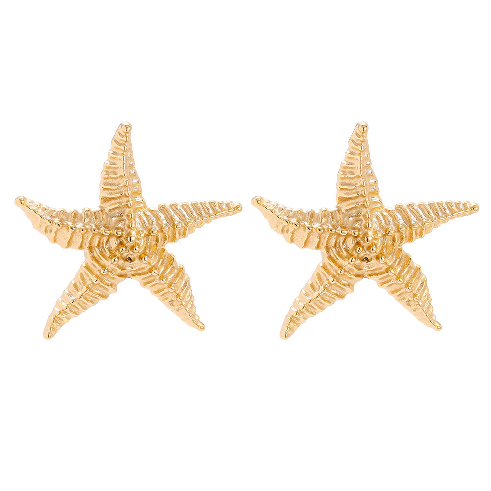 Puces Étoile de Mer Dorée XXL – fond blanc