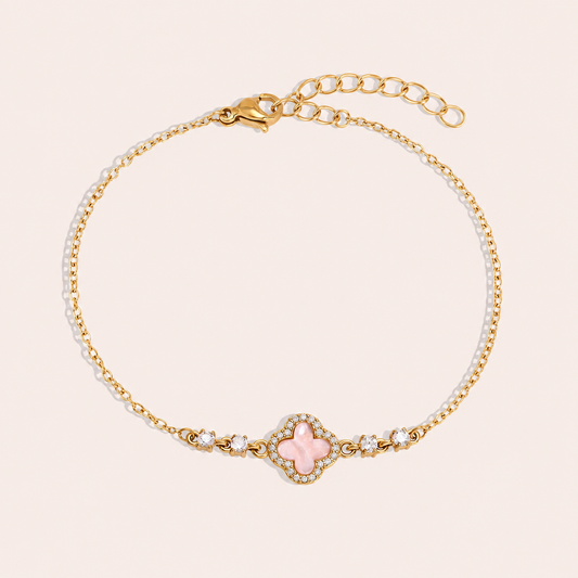 Bracelet Trèfle Rose