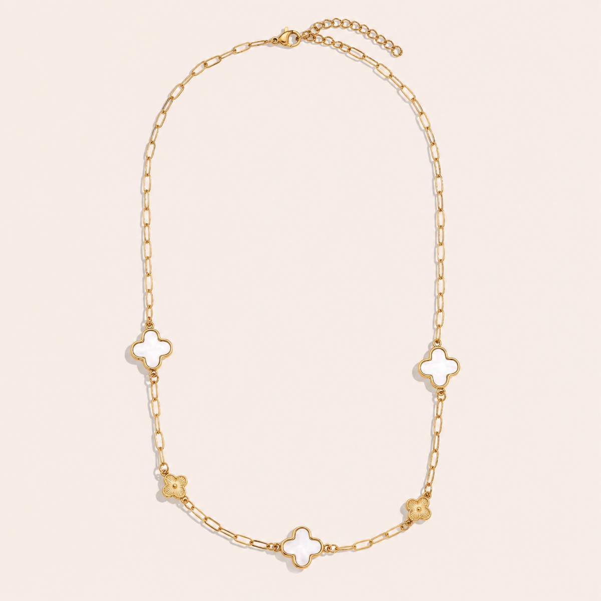 Collier Trèfle Paperclip