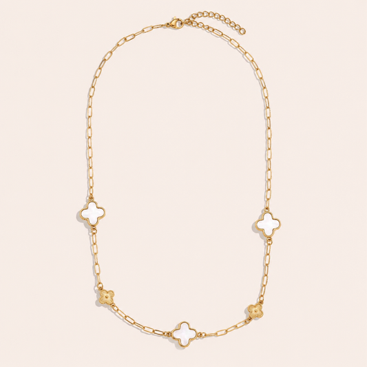 Collier Trèfle Paperclip