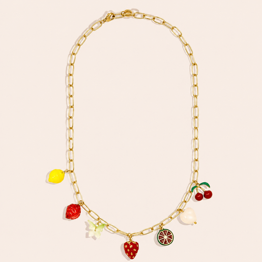 Collier Fruits Été