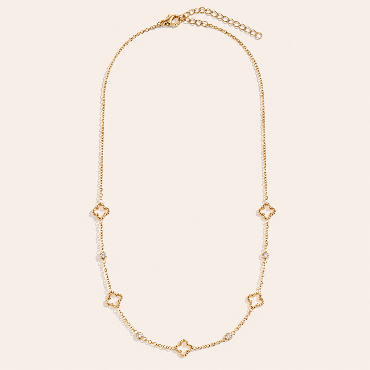 Collier Trèfles Dorés