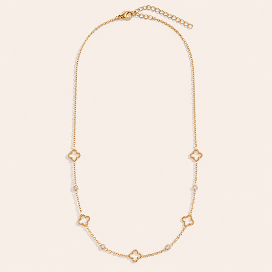 Collier Trèfles Dorés