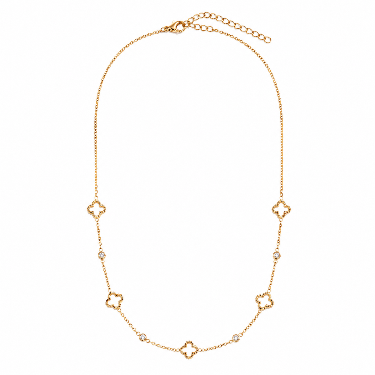 Collier Trèfles Dorés
