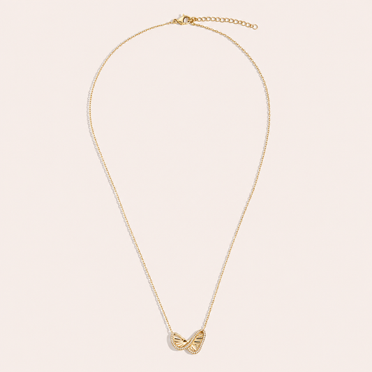 Collier Papillon Doré