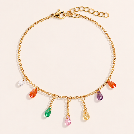 Bracelet Cascade Colorée